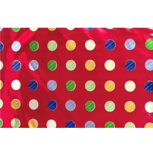 SACO METAL 30X44CM 50UN POAS COLOR VERMELHO