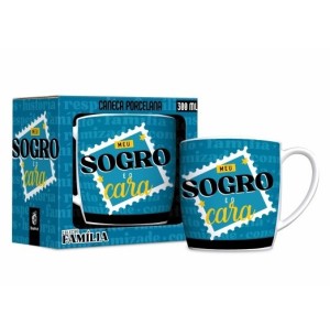 CANECA PORCELANA 300ML URBAN MEU SOGRO É O CARA