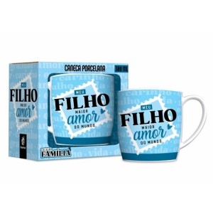 CANECA PORCELANA 300ML URBAN MEU FILHO MAIOR AMOR