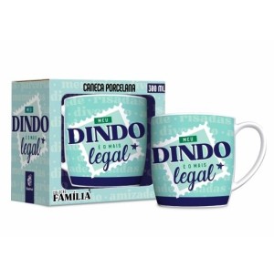 CANECA PORCELANA 300ML URBAN MEU DINDO É O MAIS LEGAL