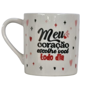 CANECA PORC.300ML NAMORADOS FAIXA