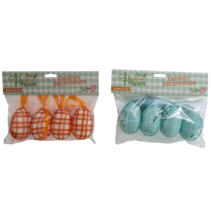 PÁSCOA OVO ISOPOR 4UN TECIDO