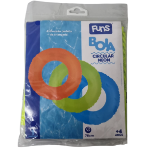 INFLÁVEL BOIA CINTURA 76CM NEON