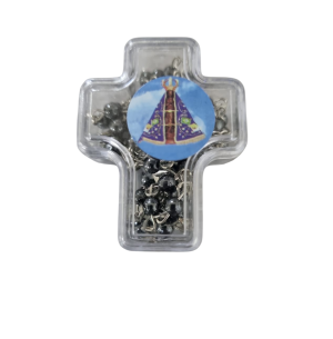 TERÇO HEMATITA CX.CRUZ N.S.APARECIDA