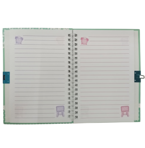 DIÁRIO CADEADO 13X18CM ESPIRAL