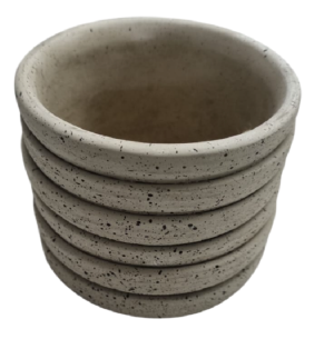 CACHEPOT CIMENTO URBAN 8X9CM CINZA