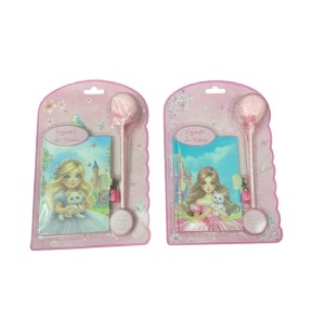 DIÁRIO CADEADO 11X15CM C/CANETA POMPOM