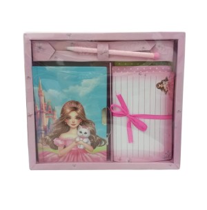 DIÁRIO CHAVE 11X15CM C/CANETA E PAPEL DE CARTA CX