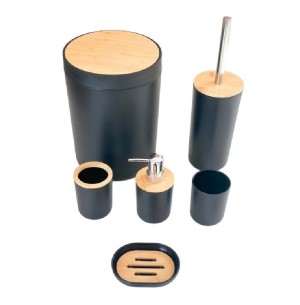 KIT BANHEIRO PLÁSTICO 6 PEÇAS