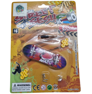 SKATE DEDO 9CM COM ACESSÓRIOS