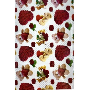 SACO METAL 30X44CM 50UN URSINHOS CORAÇÕES