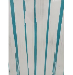 SACO METAL 25X36CM 50UN METÁLICO BRANCO C/AZUL