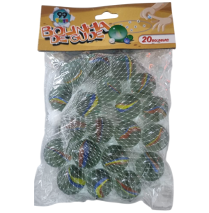 ADORNO BOLA VIDRO 20UN GR