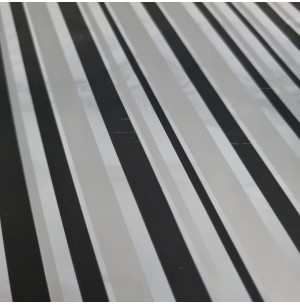 SACO METAL 15X22 50UN LISTRA PRETA PRATA