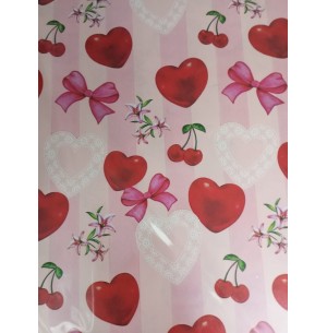 BOBINA PAPEL COUCHE 60CM 100M CORAÇÃO