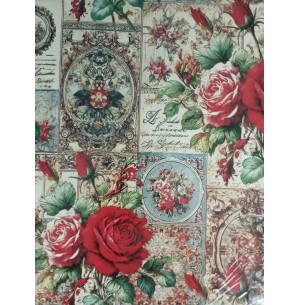 PAPEL COUCHE 50X60 20FLS ROSAS