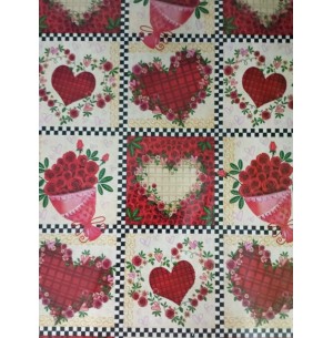 PAPEL COUCHE 50X60 20FLS CORAÇÃO