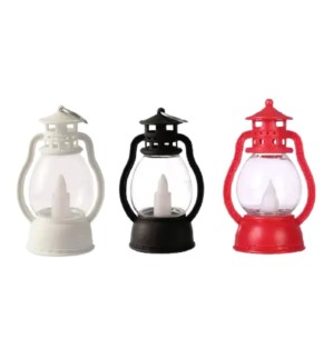 LAMPIÃO VIDRO LED 9CM VELA