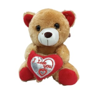 PELÚCIA URSO SENT.19CM CORAÇÃO