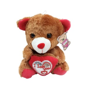 PELÚCIA URSO SENT.19CM CORAÇÃO