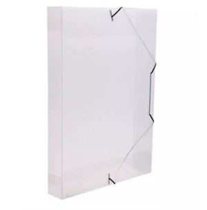 PASTA PP 4CM CRISTAL 10UN