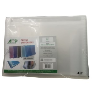 PASTA PP SANF.A4 12 DIV.CRISTAL