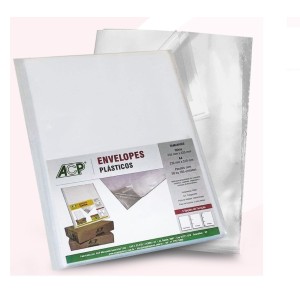ENVELOPE PLÁST.4F 100UN A4 FINO