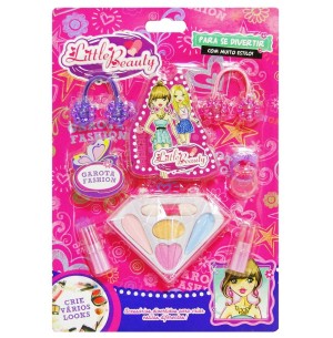 MAQUIAGEM P/ BONECA C/ACESS. 6 CORES DIAMANTE