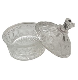 BOMBONIERE VIDRO 14X9CM