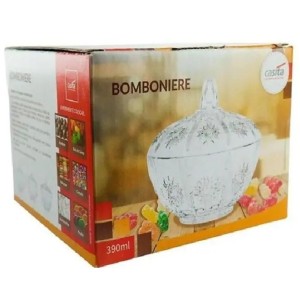 BOMBONIERE VIDRO 12X10CM