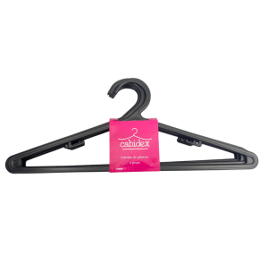 CABIDE PLÁSTICO 6UN PRETO