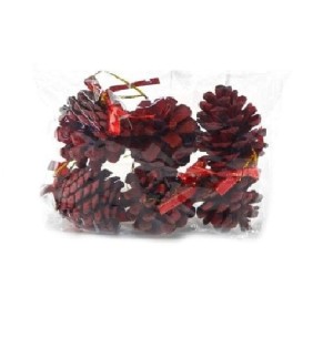  ENFEITE PINHA 5CM 6UN