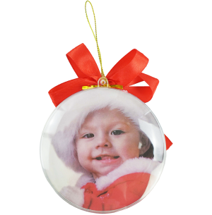  BOLA ACRÍLICO PORTA FOTO 7CM ACHATADA