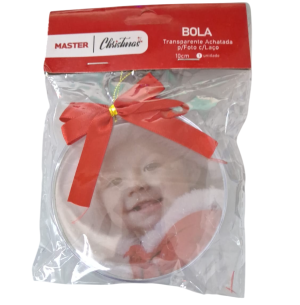  BOLA ACRÍLICO PORTA FOTO 7CM ACHATADA