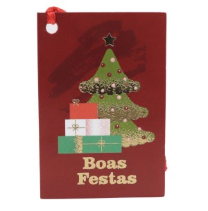  CARTÃO NATAL MINI 5X8CM 8UN