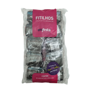 FITILHO 5MMX50M 10UN PRETO