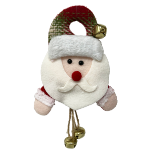 ENFEITE PORTA PAPAI NOEL C/GUIZO 24CM