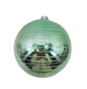 BOLA PCT 20CM DEC.GLITTER VD