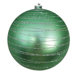 BOLA PCT 20CM DEC.GLITTER VD FOSCA