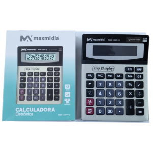 CALCULADORA PILHA 12 DÍGITOS 1200V-12