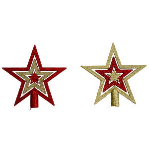 PONTEIRA ESTRELA 15CM GLITTER