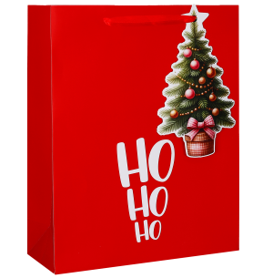 SACOLA PRES.18X24CM HO HO HO