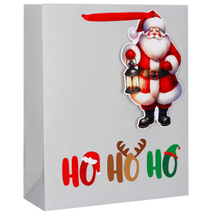 SACOLA PRES.26X32CM HO HO HO