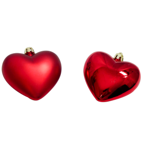  ENFEITE CORAÇÃO 4CM 8UN