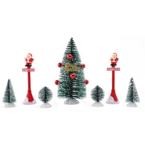  ENFEITE KIT DECORATIVO ÁRVORE 7PÇS