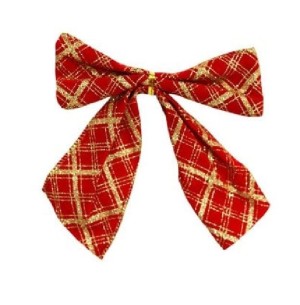  ENFEITE LAÇO 15CM VM LINHAS DR GLITTER