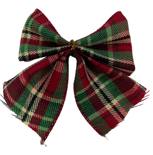  ENFEITE LAÇO 9CM 3UN XADREZ VD 