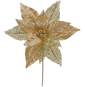 FLOR BICO DE PAPAGAIO GLITTER 25CM DR
