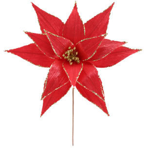  FLOR BICO DE PAPAGAIO GLITTER 30CM VM