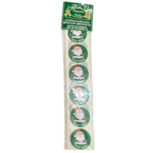 ETIQUETA ADES.100UN FELIZ NATAL NOEL VERDE
